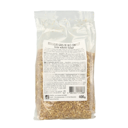 Primeal Tarwe bulgur Frankrijk bio 400 Gram