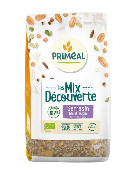 Primeal Granenmix van boekweit tarwe & lupine bio 400 Gram