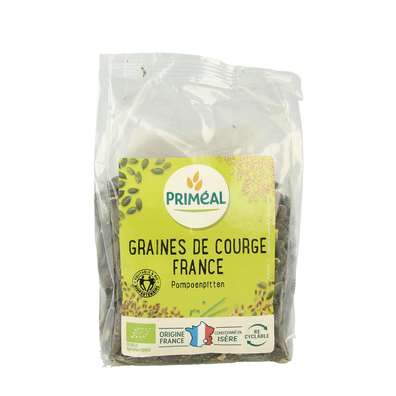 Primeal Pompoenpitten uit Frankrijk bio 250 Gram