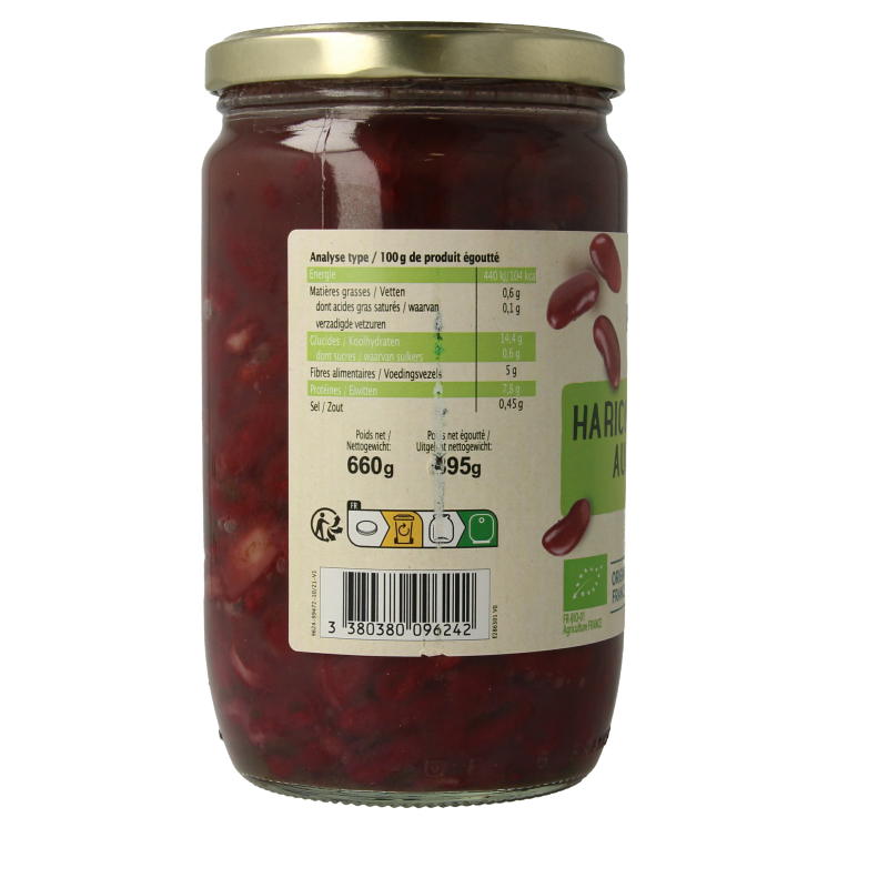 Primeal Rode bonen uit Frankrijk bio 660 Gram