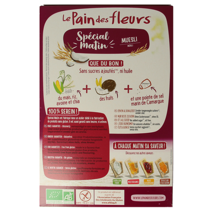 Pain Des Fleurs Special matin muesli ontbijtcrackers bio 230 Gram