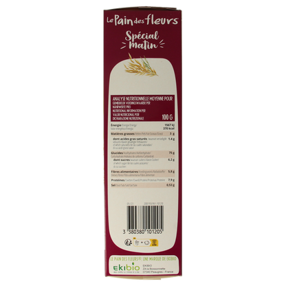 Pain Des Fleurs Special matin muesli ontbijtcrackers bio 230 Gram