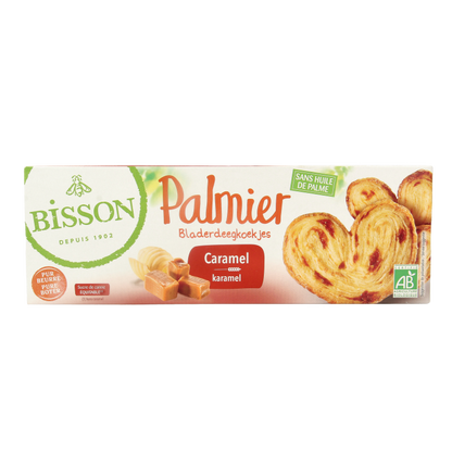 Bisson Palmier bladerdeegkoek caramel bio 100 Gram