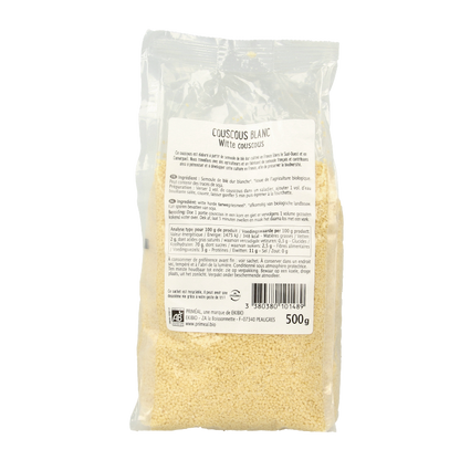 Primeal Couscous wit Frankrijk bio 500 Gram