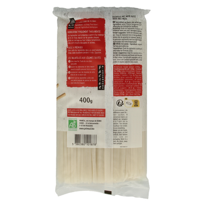 Primeal Rijstnoedels van witte rijst bio 400 Gram