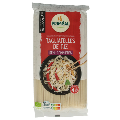 Primeal Rijstnoedels van halfvolkoren rijst bio 400.00 Gram