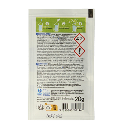 Ecodoo Kalkreiniger poeder oplosbaar eco 20 Gram