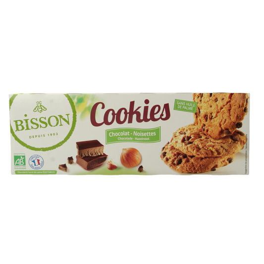 Bisson Choco hazelnoot cookies bio 175 Gram