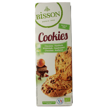 Bisson Choco hazelnoot cookies bio 175 Gram