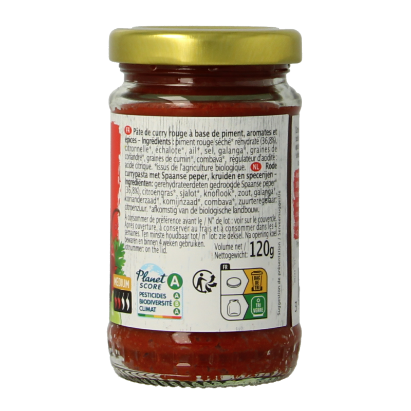 Primeal Rode curry pasta bio 120 Gram
