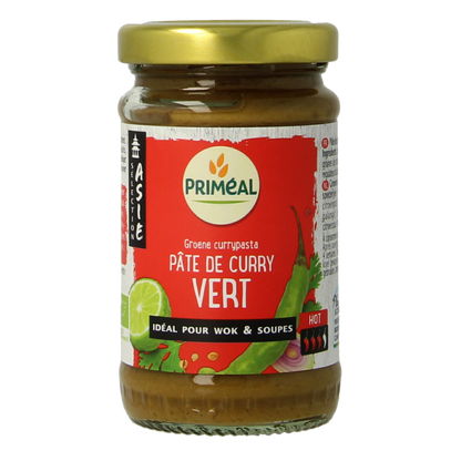 Primeal Groene curry pasta bio 120.00 Gram