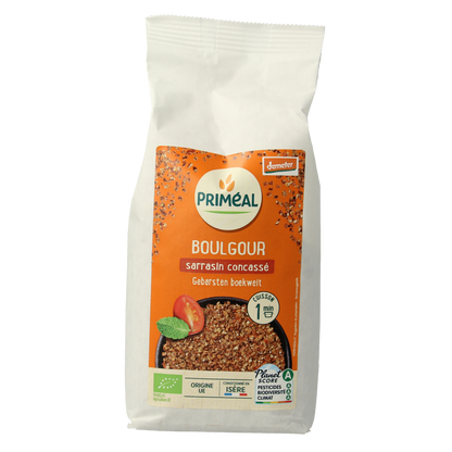 Primeal Bulgur geplette boekweit bio 400 Gram