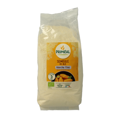 Primeal Griesmeel witte tarwe fijn bio 500.00 Gram