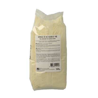 Primeal Griesmeel witte tarwe fijn bio 500.00 Gram