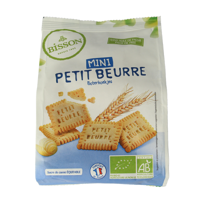 Bisson Mini petit beurre biscuitjes bio 125 Gram