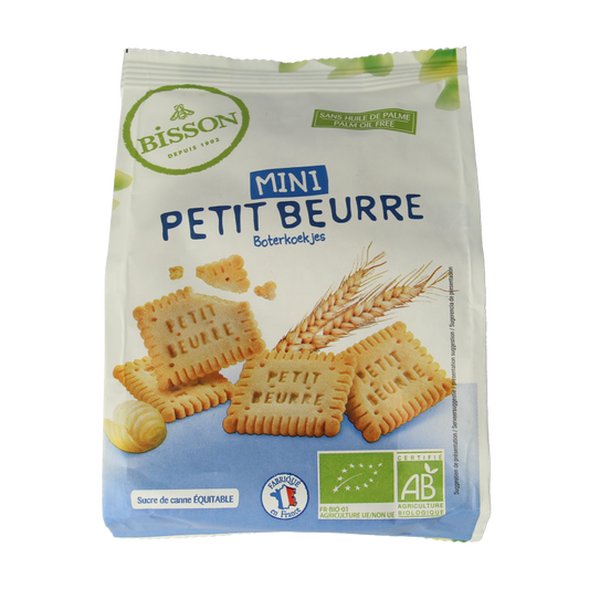 Bisson Mini petit beurre biscuitjes bio 125 Gram