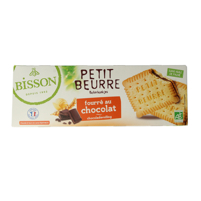 Bisson Petit beurre biscuit met chocolade bio 197.00 Gram