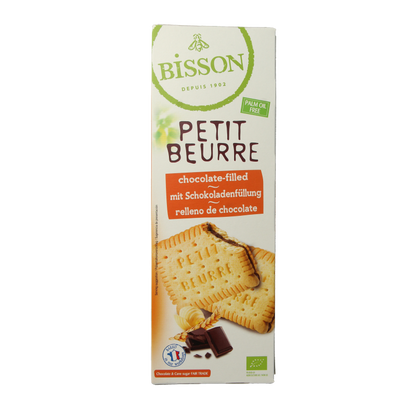 Bisson Petit beurre biscuit met chocolade bio 197 Gram