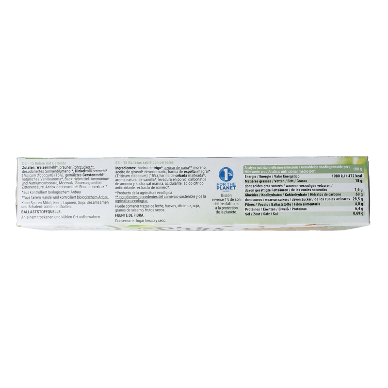 Bisson Les petits instants koekjes spelt bio 155 Gram
