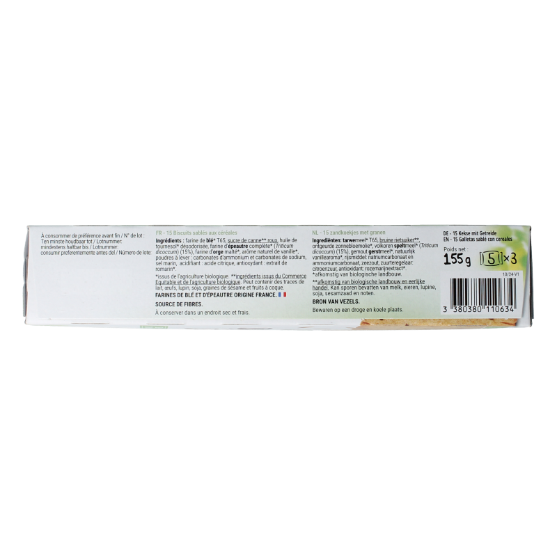 Bisson Les petits instants koekjes spelt bio 155 Gram