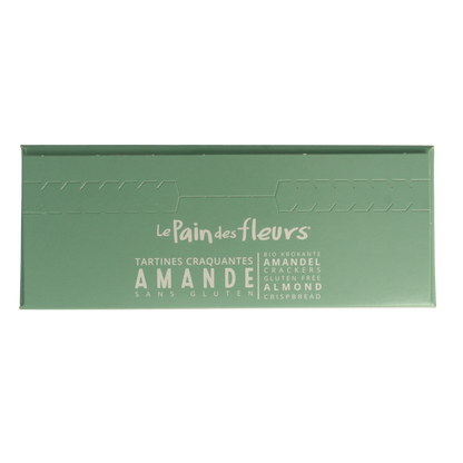 Pain Des Fleurs Krokante crackers amandel glutenvrij bio  150.00 Gram