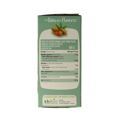 Pain Des Fleurs Krokante crackers amandel glutenvrij bio  150.00 Gram