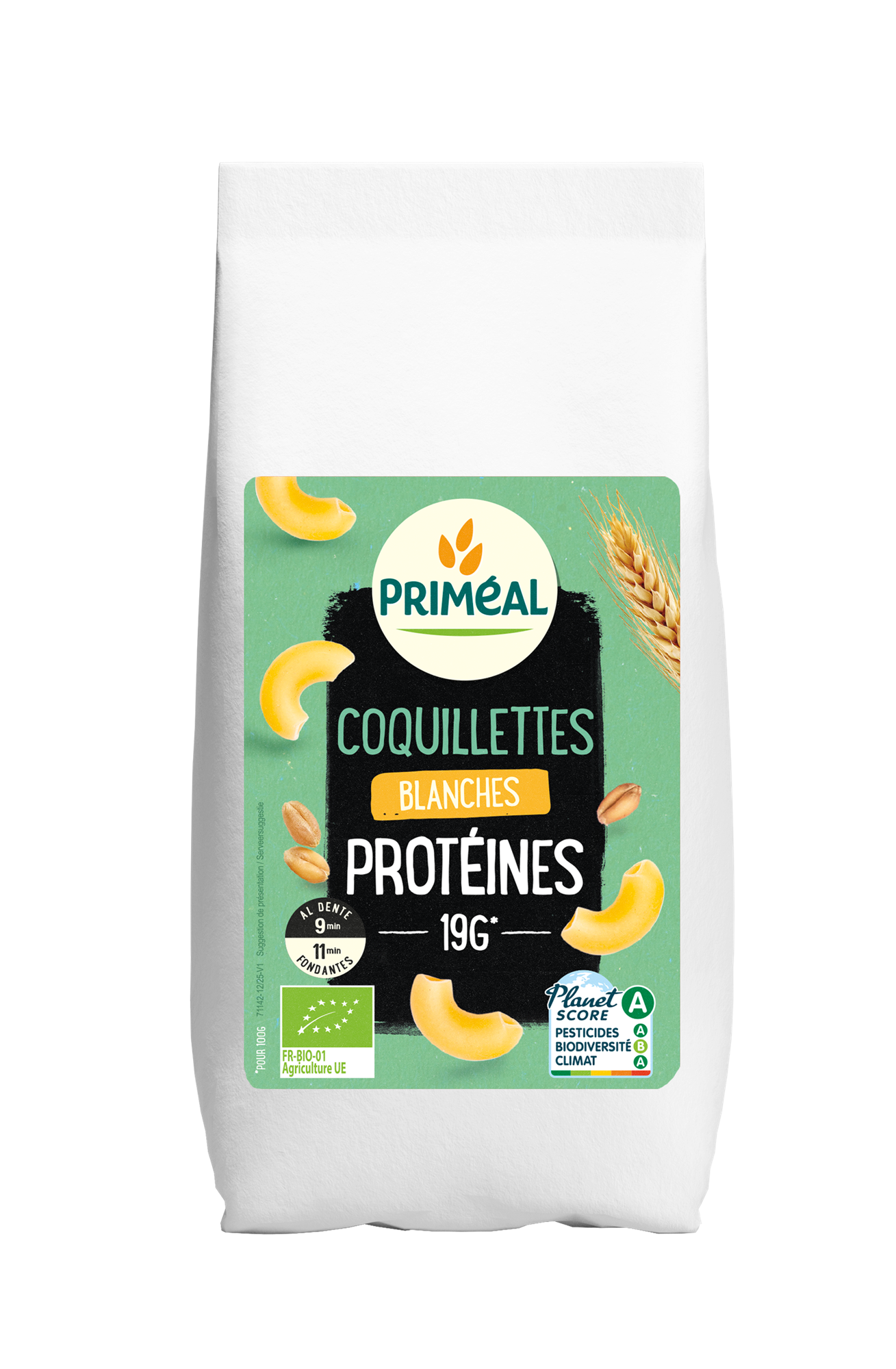 Primeal Witte macaroni elleboogjes proteine bio 400.00 Gram
