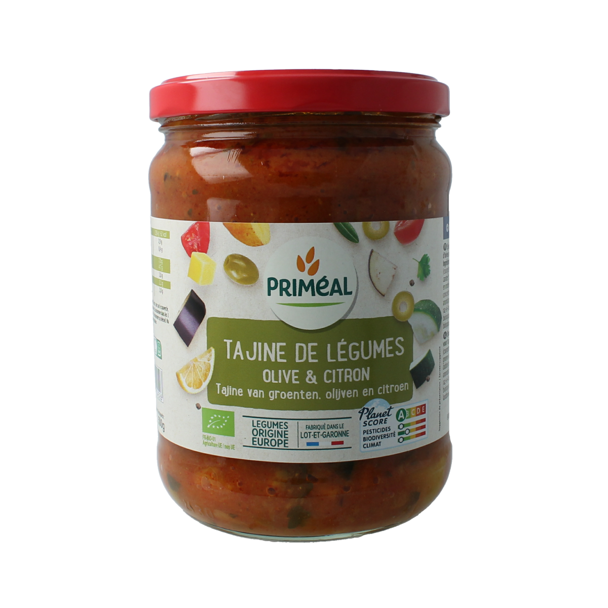 Primeal Tajine lemon olijf bio 500.00 Gram
