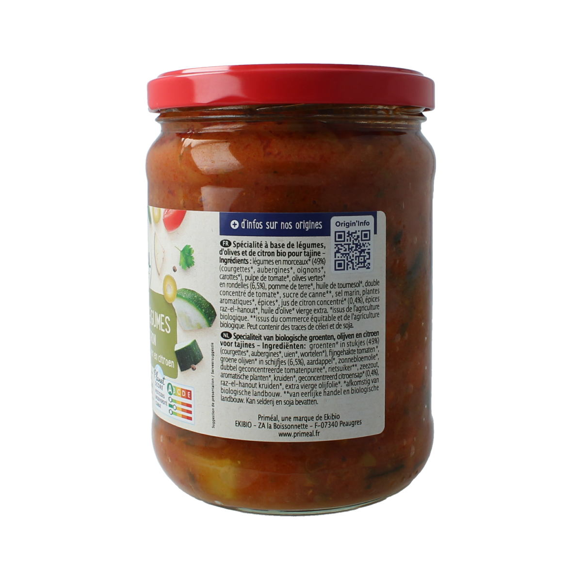Primeal Tajine lemon olijf bio 500.00 Gram