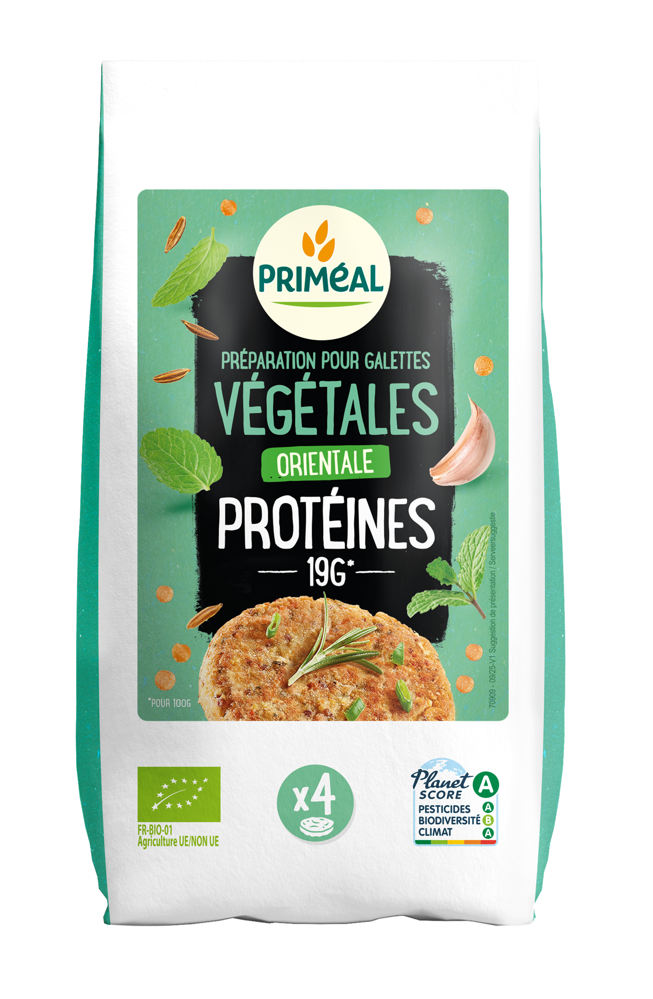 Primeal Groenteburgermix Orientaals proteine bio 200.00 Gram
