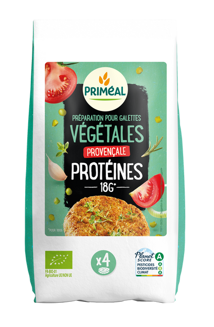 Primeal Groenteburgermix Provencaals proteine bio 200.00 Gram