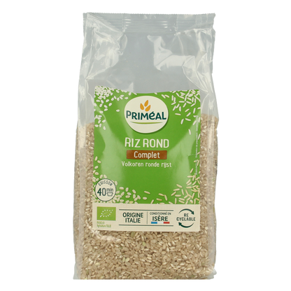 Primeal Volkoren ronde rijst uit Italie bio 1 Kilogram