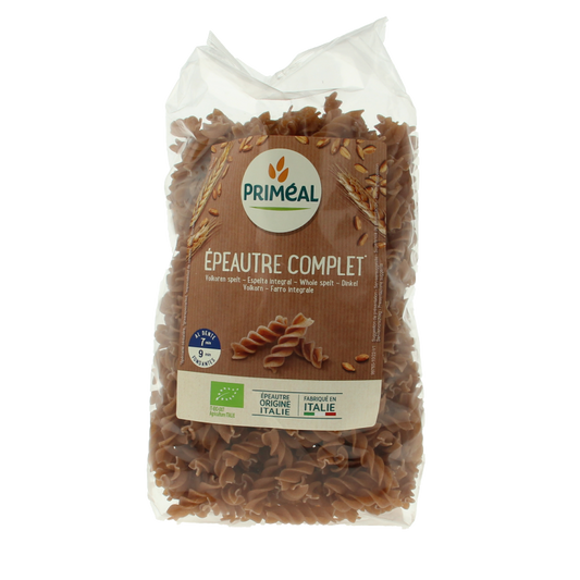 Primeal Spelt fusilli spiralen volkoren bio 500 Gram