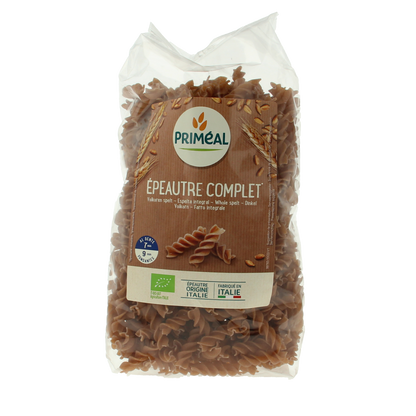 Primeal Spelt fusilli spiralen volkoren bio 500.00 Gram