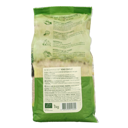 Primeal Volkoren ronde rijst camargue bio 1.00 Kilogram