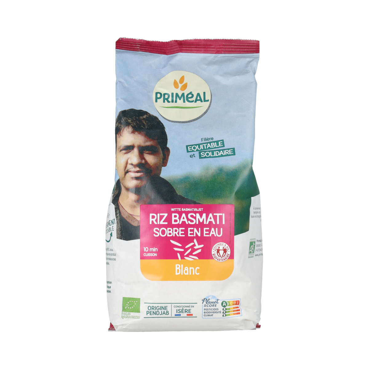 Primeal Witte basmati rijst bio 1.00 Kilogram