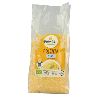Primeal Polenta fijn volkoren maismeel bio 500 Gram