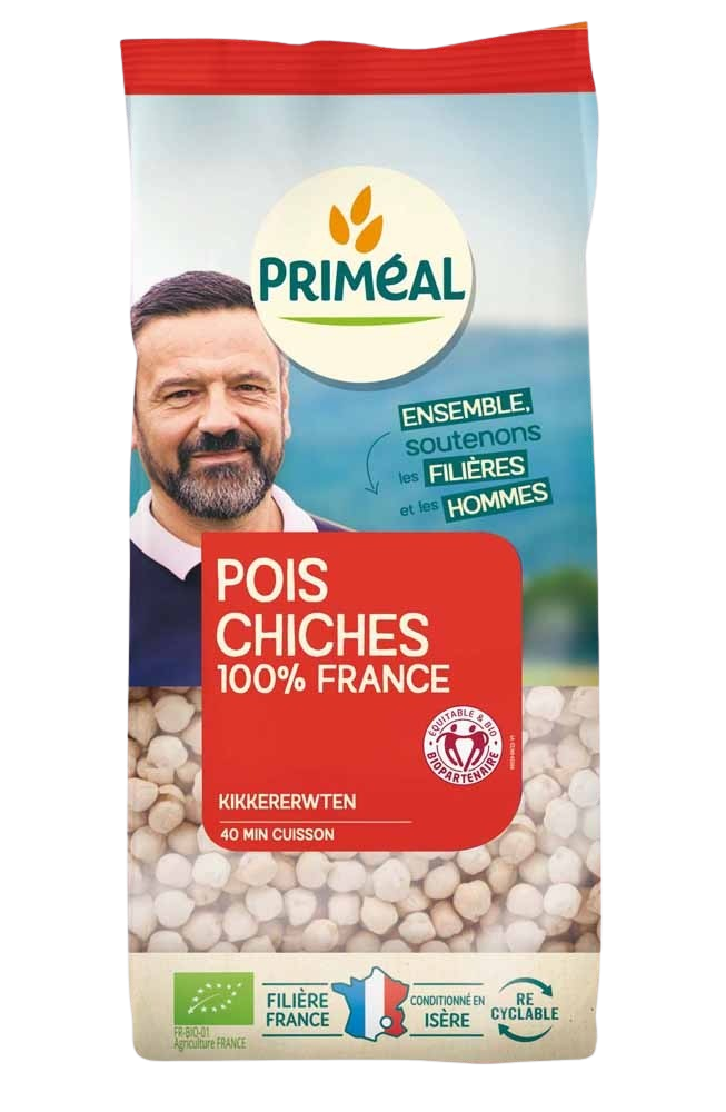 Primeal Kikkererwten uit Frankrijk bio 500 Gram