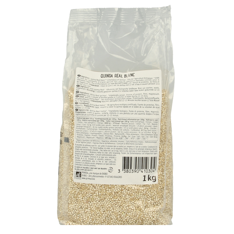 Primeal Quinoa wit real bio 1 Kilogram