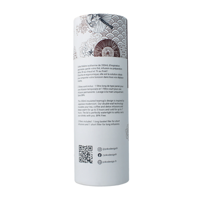 Yoko Drinkfles Japan & theefilter isotherm 350ml 1.00 Stuks