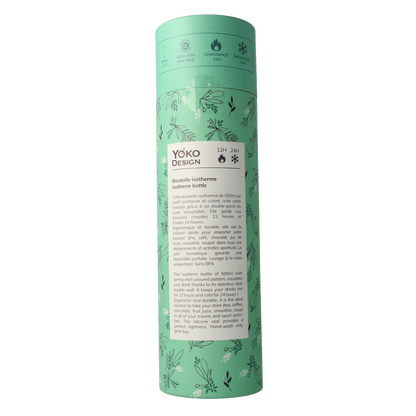 Yoko Drinkfles prima vera isotherm 500ml 1 Stuks