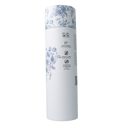 Yoko Drinkfles Toile de Jouy blue isotherm 500ml 1.00 Stuks