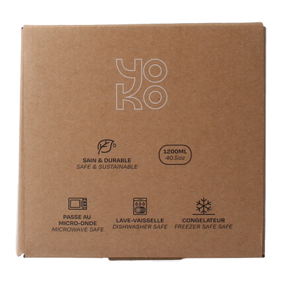 Yoko Lunchbox toile de joy blue 1200ml 1 Stuks