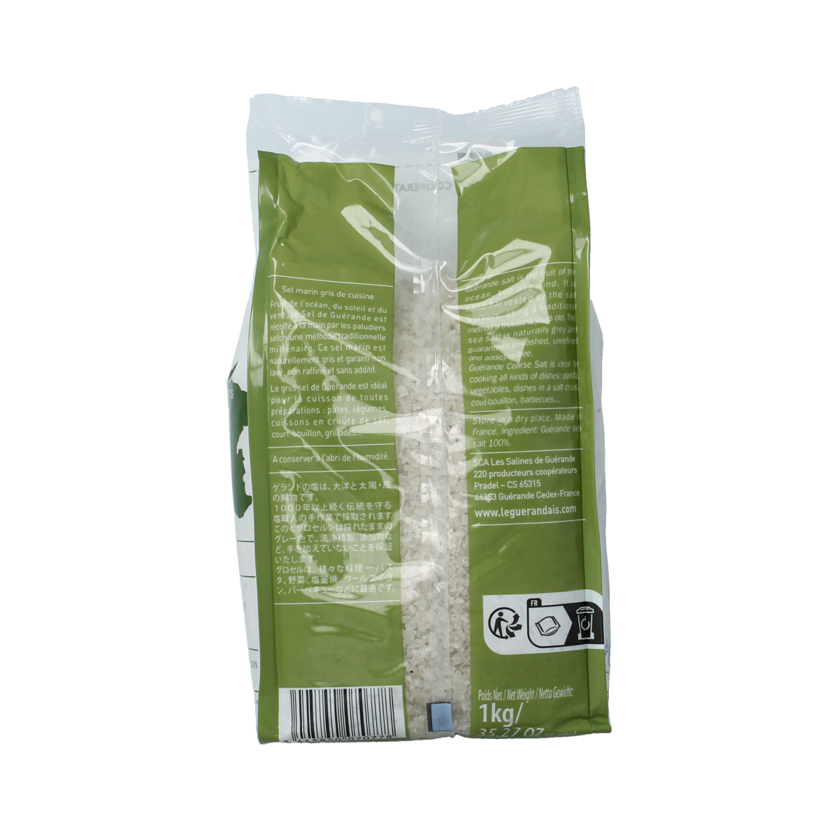 Le Guerandais Keltisch zeezout grof 1.00 Kilogram