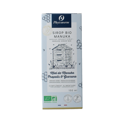 Phytonorm Manukahoning propolis & guarana siroop bio 150 Milliliter