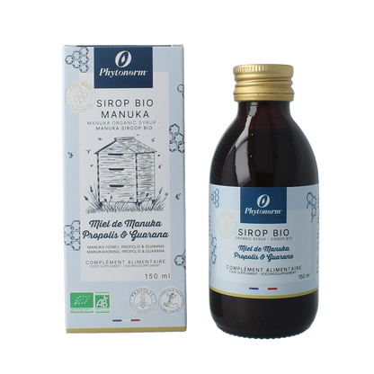 Phytonorm Manukahoning propolis & guarana siroop bio 150 Milliliter