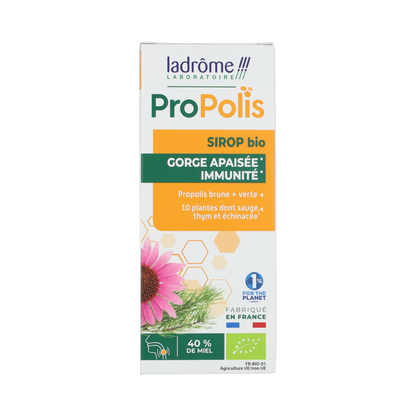 Ladrome Propolis kruidenborstsiroop suikervrij bio 150.00 Milliliter