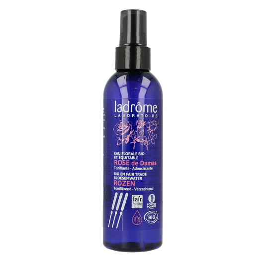 Ladrome Rozenwater spray bio (hydrolaat) 200 Milliliter