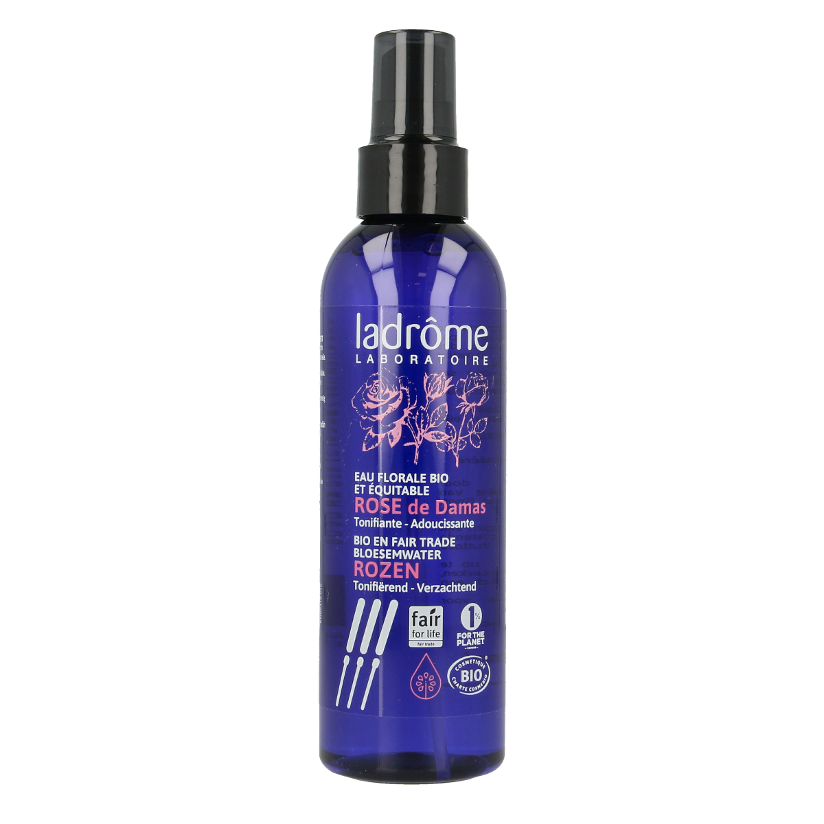 Ladrome Rozenwater spray bio (hydrolaat) 200.00 Milliliter
