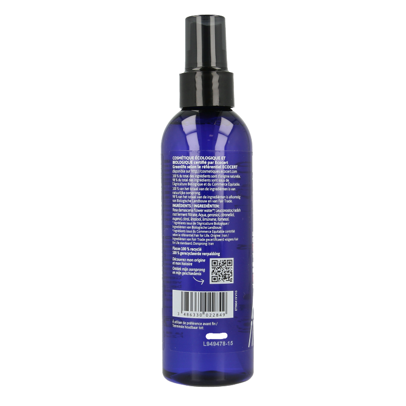 Ladrome Rozenwater spray bio (hydrolaat) 200 Milliliter